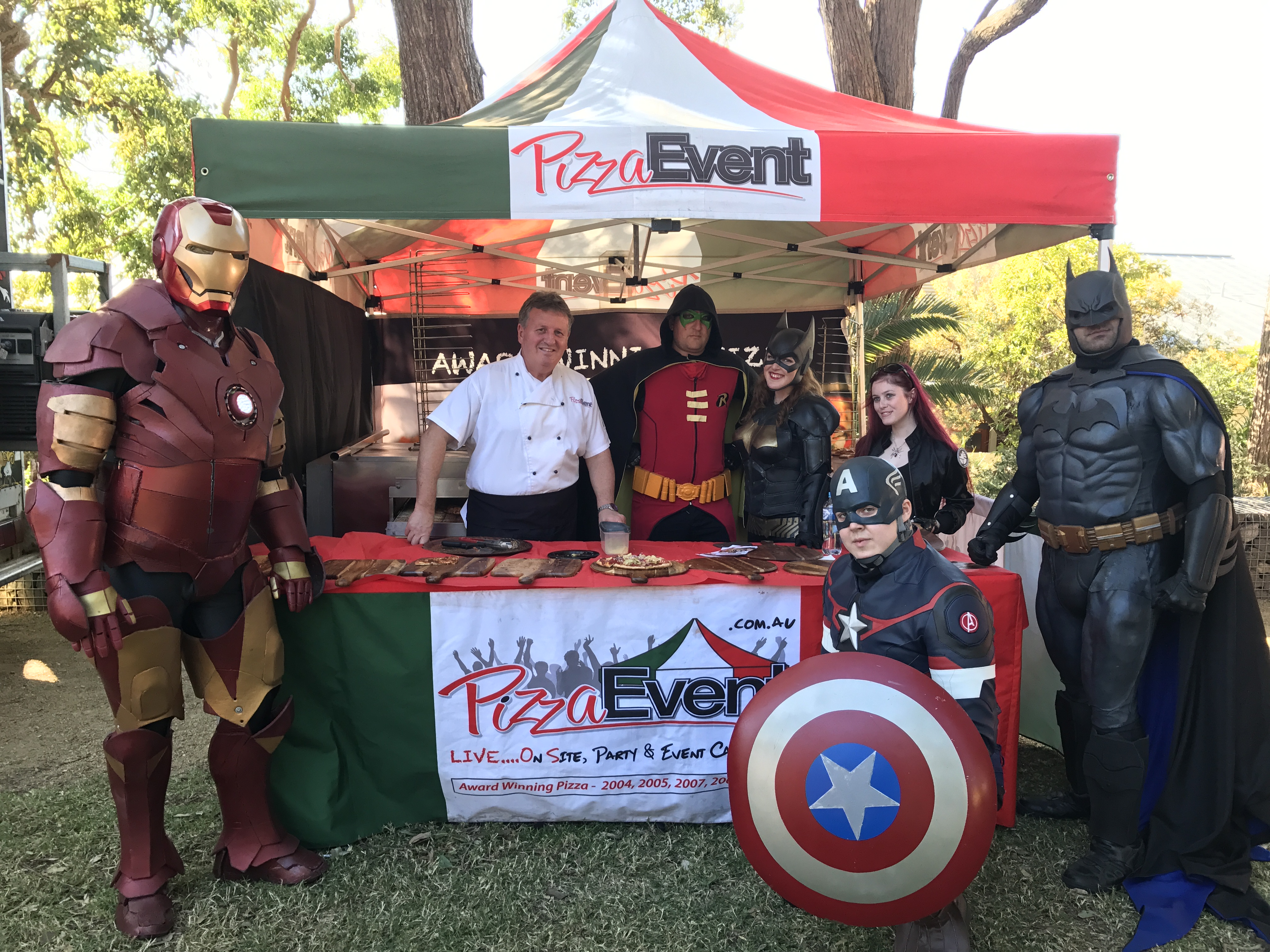 Mobile Pizza Superhero Parties - Live